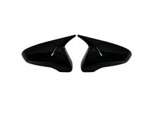 Tapa de cubierta de espejo Ajuste para Hyundai Veloster 2018-2023 cubierta de espejo retrovisor lateral pegatina tapa de ala puerta Exterior vista trasera(Gloss Black)