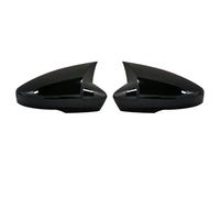 Tapa de cubierta de espejo Ajuste para Skoda Octavia Mk3 tapas de espejo lateral tipo ala cubierta 5E reemplazo 2014 2015 2016 2017 2018 2019(Bright black)