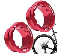 Tapa de de Bloqueo de Cassette de 12 velocidades, de Bloqueo Libre de Aluminio, Tapa de Bloqueo del Volante de inercia, Juego de 2 casetes de Ciclismo |