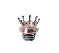Tapa De Depósito Combustible Y Aceite Estilo Corona para Motocicletas para H&Arley: Tapón Gasolina Ventilado para Sportster 1200 XL 883, Road King FLHR, Softail, Dyna Touring(Bronze)