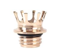 Tapa De Depósito Combustible Y Aceite Estilo Corona para Motocicletas para H&Arley: Tapón Gasolina Ventilado para Sportster 1200 XL 883, Road King FLHR, Softail, Dyna Touring(Light Gold)