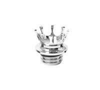 Tapa De Depósito Combustible Y Aceite Estilo Corona para Motocicletas para H&Arley: Tapón Gasolina Ventilado para Sportster 1200 XL 883, Road King FLHR, Softail, Dyna Touring(Chrome)
