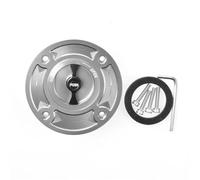 Tapa De Depósito De Combustible CNC Para Motocicleta Para Suzuki GSXR600 GSXR750 GSXR1000 GSXR1300 Para Hayabusa TL1000S TL1000R GS500 RESPUNEKBAH(Sliver and Black)