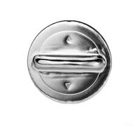 Tapa de depósito de combustible estilo OEM para motocicletas Scooters y CF250, construcción de acero (plata)