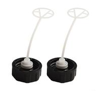 Tapa de depósito de combustible para cortasetos y desbrozadora, 2 piezas de plástico negro, se adapta a modelos de gasolina de 43 cc a 55 cc