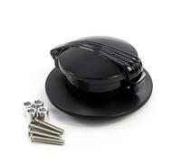 Tapa De Depósito De Gasolina De Aluminio Para Motocicleta Para R NINE T R9T Scrambler Urban G/S Racer Pure 2014-2020 Estilo Clásico Monza Combustible Para Motocicleta(Black and black)
