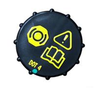 Tapa de depósito de líquido de frenos, 1 paquete, repuesto 3M512162AB 2S6162AA, diseño de sellado a prueba de fugas, construcción de plástico, para Ford Focus para MONDEO