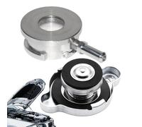 Tapa de depósito de refrigerante - Cubierta de 32 mm para piezas de depósito de rebosadero, tapa de líquido del radiador del motor con válvula de alivio de presión, tapón de botella de recuperación de