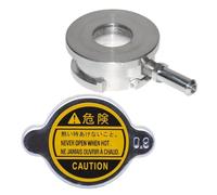Tapa de depósito de refrigerante - Cubierta de 32 mm para piezas de depósito de rebosadero, tapa de líquido del radiador del motor con válvula de alivio de presión, tapón de botella de recuperación de