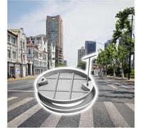 Tapa de desagüe circular empotrada de acero inoxidable for fosas sépticas con herramienta de apertura Integrado(D 300 mm)