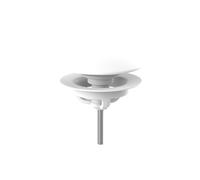 Tapa de desagüe click-clack de LAUFEN, para bañeras independientes Marbond, 0040001, H2951392610001, Color: Blanco brillante