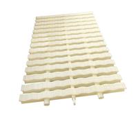 Tapa de desagüe de plástico PPS para piscinas - 6 tiras de rejilla de rebosadero, rejilla de desagüe de suelo duradera de 18x100 cm para piscinas interiores/exteriores, solución eficaz de drenaje
