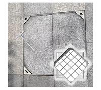 Tapa de desagüe invisible de acero inoxidable y tapa electrónica para calzadas, caminos y patios (80 x 95 cm) - Solut de alta calidad para exteriores para agua