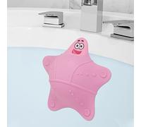 Tapa de Desagüe Rebosadero de Bañera, Accesorios de Baño, Tpón de Desagüe de Bañera Empapado en Silicona con 5 Ventosas, Mayor Volumen de Agua, Baño Más Profundo, Bonito Tapón de Bañera (Rosa)
