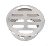 Tapa de desagüe redonda de acero inoxidable para desagüe de suelo de balcón, gestión de agua de lluvia y protección de tuberías (Ø50 mm)