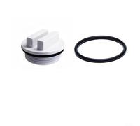 Tapa de drenaje de filtro de piscina de repuesto de 1-1/2 pulgadas roscada para Hayward para filtros de vías fluviales pentair, kit de tapón de invierno con juntas, 6 piezas (negro)
