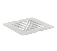 Tapa de drenaje estándar ideal para juego de drenaje de 90 mm, KV169FR, Color: Carrara blanco