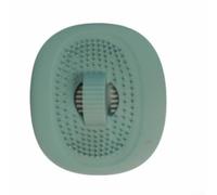 Tapa de drenaje para fregadero de baño, filtro de obstrucción de cabello de 35 mm, tapón de silicona antideslizante, diseño de válvula abatible segura que atrapa los desechos del cabello (verde)