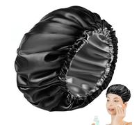 Tapa de ducha de doble capa, tapa de baño impermeable de 2 capas y : gorra de sueño grande ajustable para todas las capas de cabello capas dobles puede ser suficiente tapa para dormir sombr