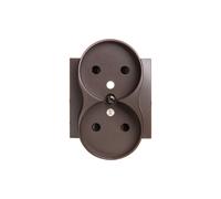 Tapa de enchufe doble con embellecedores Simon 54 DGZ2MZP/46
