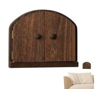 Tapa de enchufe - Puerta de hadas de madera 22 5x18 5 cm | Protección de niños y animales | Artístico decorativo para enchufe e interruptor | Revestimiento de pared seguro para el hogar