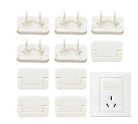 Tapa de enchufes - 10 piezas cubiertas protectoras eléctricas - tapones de seguridad para | Tapas de toma de corriente reutilizables blancas a prueba de los protectores de enchufe s