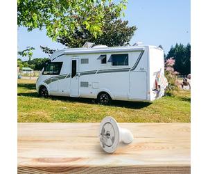 Tapa de entrada de agua para remolques RV diseño con sistema de sellado eficaz para un rendimiento óptimo (blanco)