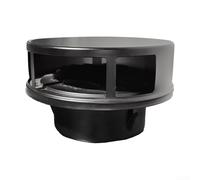 Tapa de escape de acero inoxidable 304 con mosquitera y rejillas fijas, cubierta de rejilla de ventilación para conducto de aire de 100 mm, apto para aplicaciones de chimenea y fachada (70 mm)