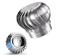 Tapa de escape giratoria de acero inoxidable de 3 y 26 pulgadas, ventilador de ático y chimenea para un mejor flujo de aire y durabilidad