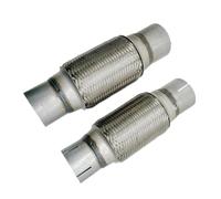 Tapa De Escape Tubo De Escape Universal Para Automóvil Conexión Flexible Telescópica Fuelle Trenzado Conector De Tubo De Silenciador De Acero Inoxidable Soldado(No slotting I.D57MM)