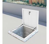 Tapa de escotilla de Techo de aleación de Aluminio con Cerradura Puerta de Acceso de Seguridad de Acero cincado Tapa de Seguridad para claraboya Duradera Asa de fácil aga