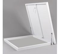 Tapa de escotilla de Techo de aleación de Aluminio con Elevador de Resorte de Gas, solución Duradera de Acceso Comercial a azoteas para pozos de Ventanas de sótanos y bodegas.