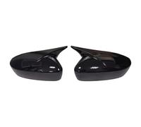 Tapa de espejo retrovisor compatible con Skoda Rapid 2011-2015, calcomanía para espejo retrovisor lateral, tapa de ala para puerta exterior, cubierta de espejo retrovisor de puerta (negro brillante