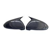 Tapa De Espejo Retrovisor Lateral Coche Cubierta De Persiana De Persiana De Ventana Trasera Para VW Para Jetta MK7 GLI 2019-2022 Carcasa De Espejo Exterior(Carbon Mirror only)