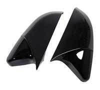 Tapa de Espejo retrovisor para Civic 10.º (2016-2020), Cubierta de Fibra de Carbono para retrovisor Lateral, embellecedor de Puerta Exterior (Negro Brillante)