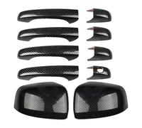 Tapa de Espejo retrovisor para Dodge Avenger 2008, 2009, 2010, 2011, 2012, 2013, 2014. Embellecedor de manija de Puerta. Tapa de ala (Kit no Smart Black) (Kit no Smart Carbo).