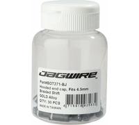 Tapa De Extremo Con Capucha Jagwire 4.5mm Trenzada Botella De 30 Negra