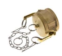 Tapa de extremo de acoplamiento de latón Camlock DN 60 (2 1/2'') Tipo DC MIL-C-27487