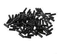 Tapa de extremo de cable de freno de bicicleta, 5 mm de diámetro interior, paquete de 100 casquillos de plástico para carcasa de cable de freno, compatibles con varios tipos de bicicletas