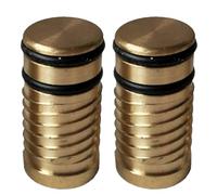 Tapa de extremo de tubo de calefacción de suelo de latón para tubos de 16 mm, 20 mm y 25 mm, cabezal de bloque a prueba de fugas para calefacción por suelo radiante y sistemas de tuberías de aluminio