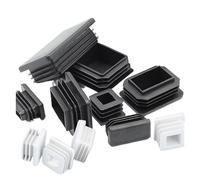 Tapa de Extremo Rectangular, Tapas ciegas de plástico Negro/Blanco, Insertos de Tubo, tapón, Pata de Acero, mesas, sillas, Cubiertas for Patas de Muebles (Color : White, Tamaño : 15x40mm(5Pcs))