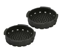 Tapa de filtro de café compatible con cafeteras Aero-Press y máquinas de café expreso, accesorio accionado por presión, paquete de 2