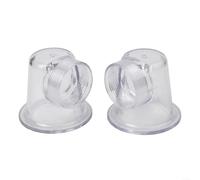 Tapa de filtro transparente robusta para bomba de circulación SPS 50, una opción inteligente para propietarios de piscinas (2 piezas)