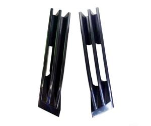 Tapa de gancho de remolque negra para Mercedes W202 C220 1993-1997, par de molduras de parachoques delantero hecho de plástico ABS compatible con OE 2028800105 2028800405
