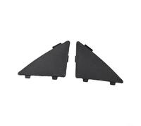 Tapa de gancho de remolque para parachoques delantero, 1 par de adornos triangulares para Mazda 3 AXELA 2014-2016, decoración exterior de plástico, acabado negro