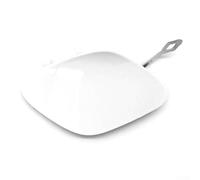 Tapa de gancho de remolque para parachoques delantero 2058856402 para W205 Clase C 2019-2021, hecha de plástico ABS, opciones sin pintar en negro, rojo y blanco (blanco)