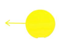 Tapa de Gancho de Remolque para Parachoques Delantero y Trasero, Pieza de automóvil, para Jazz GE GE6 GE8 2009-2011 71104TF0000 71504TF0000 (Amarillo, Delantero)