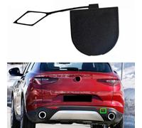 Tapa de gancho de remolque para parachoques trasero para Alfa Romeo para Stelvio 2015-2021 Número de pieza OEM 50553753 Reemplazo adecuado según las especificaciones de fábrica