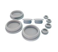 Tapa de goma de silicona a presión gris, tapa de tapón de orificio tipo T de 2,5-60,6mm, tapa de extremo ciego, inserciones de tubo, tapón de sellado(Grey-5pcs,A 20mm (XY-0090))