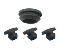Tapa de goma de silicona a presión negra, tapón de orificio tipo T de 2,5-60,6mm, tapa de extremo ciego, inserciones de tubo, tapón de sellado(Black-5pcs,A 20mm (XY-0090))
